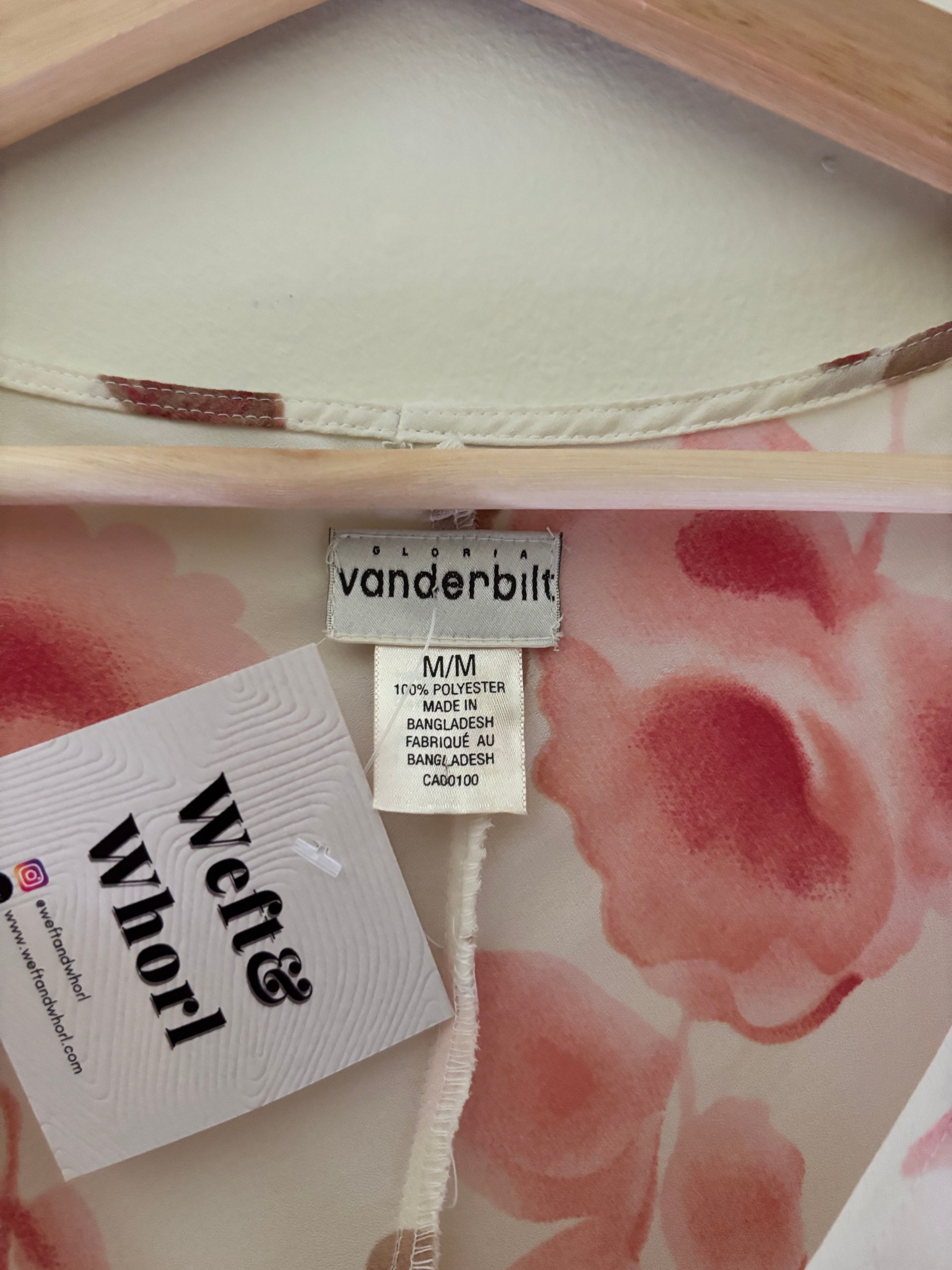Y2K Vintage Cream & Pink Floral Dress with Slip