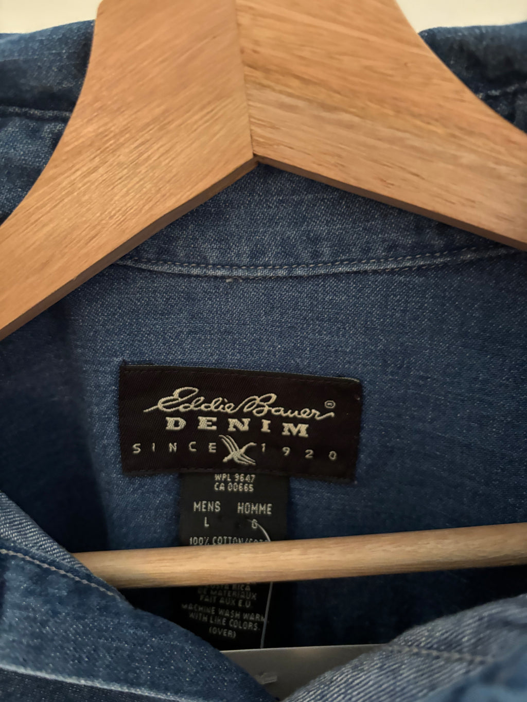 1990s Denim Shirt with Embroidery