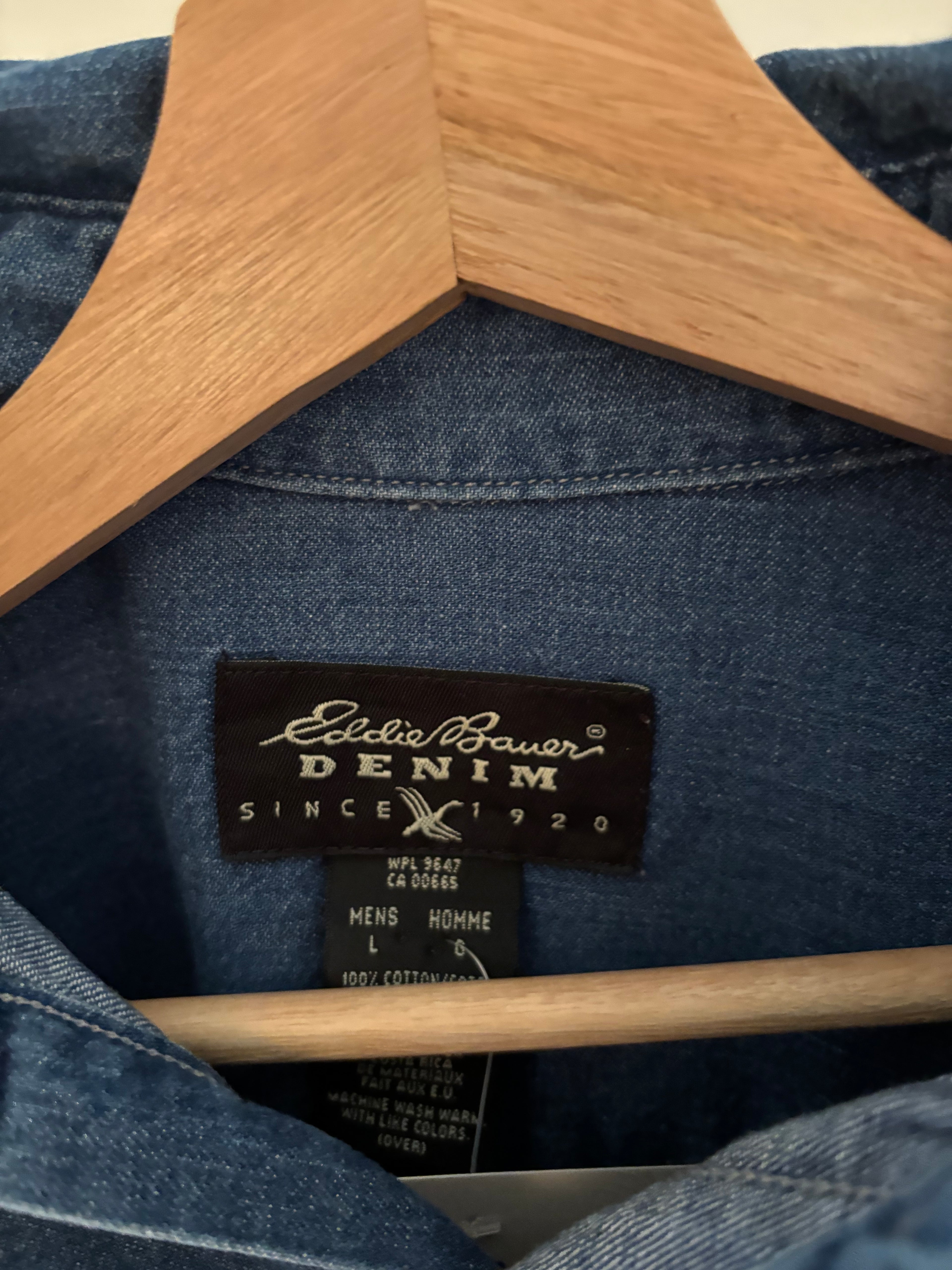 1990s Denim Shirt with Embroidery