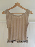 1990s Soft Cable knit Tank Top