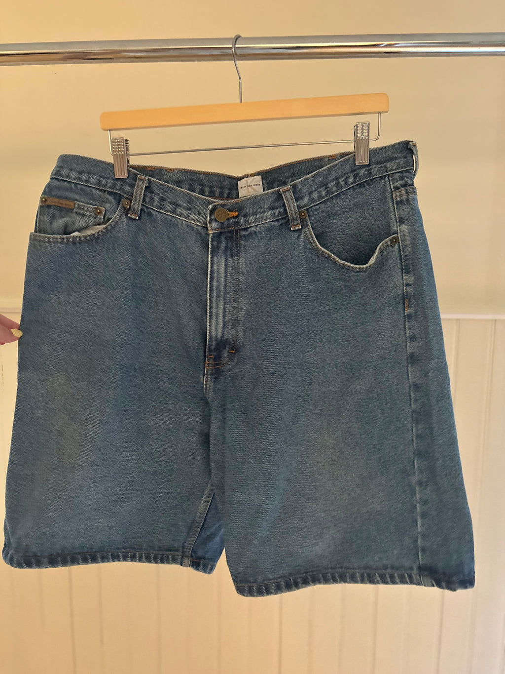 1990s Calvin Klein Jean Shorts | size 38"