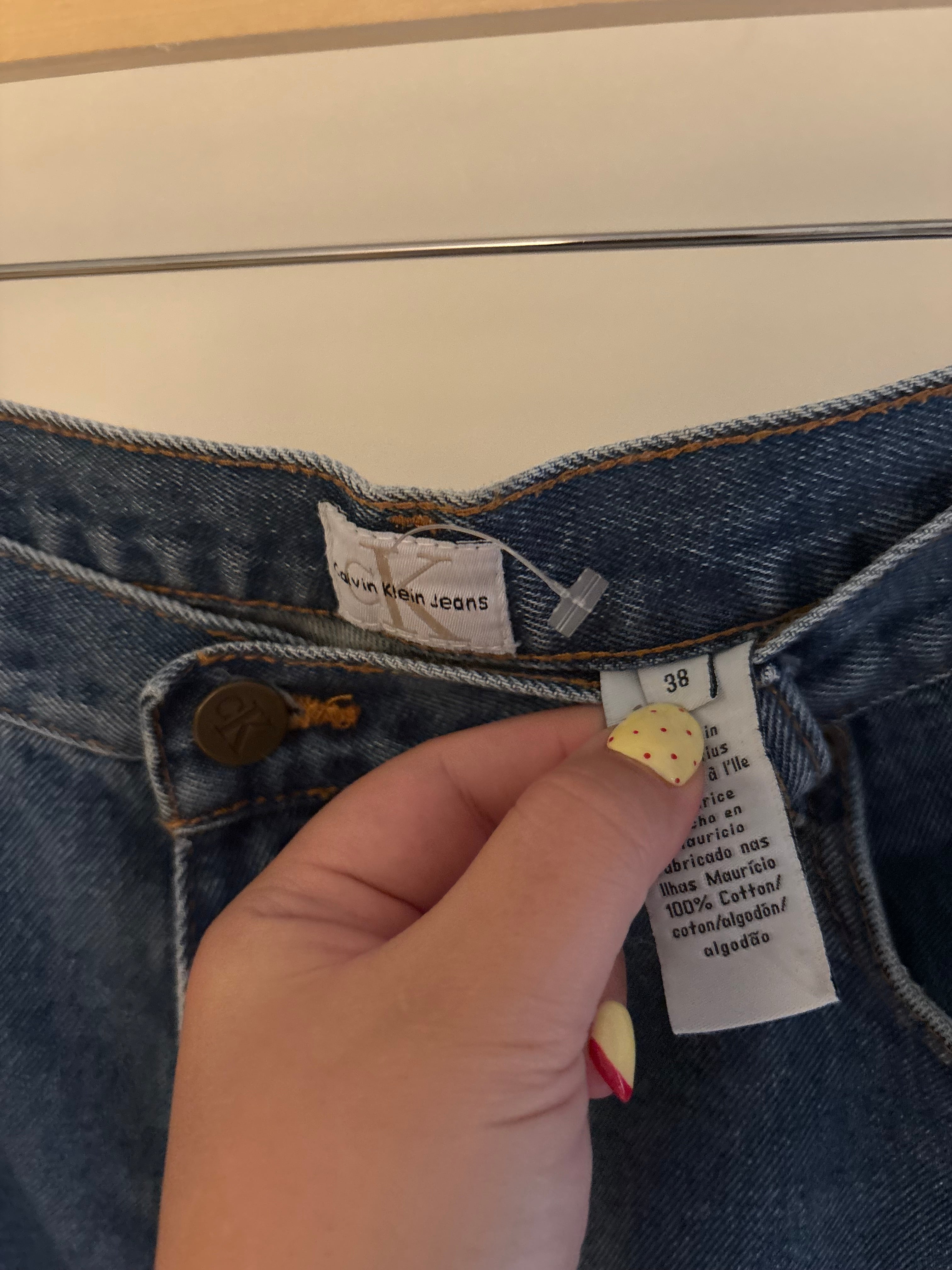 1990s Calvin Klein Jean Shorts | size 38"
