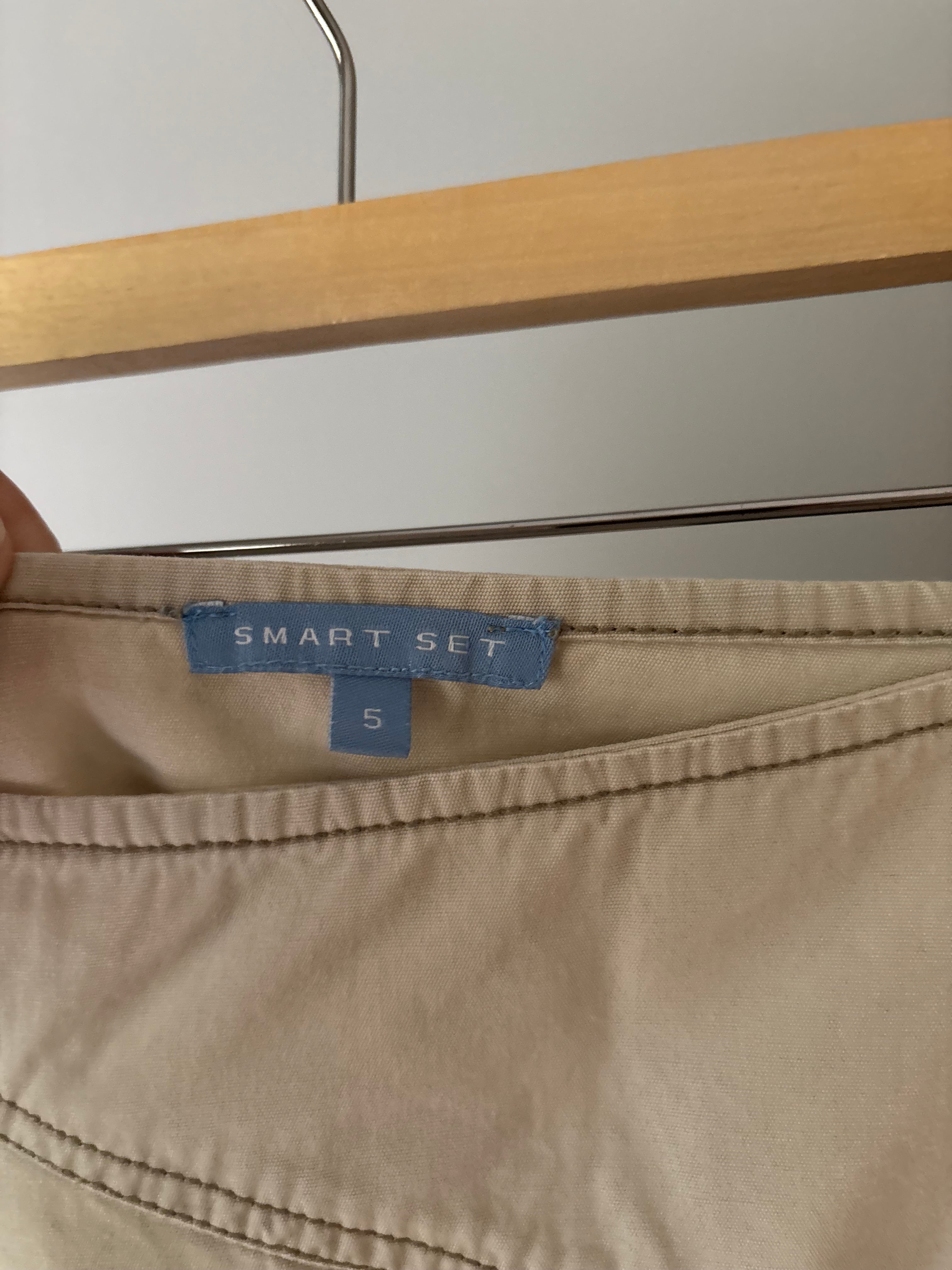 Y2K Low Rise Flared Cotton Midi Skirt | size 29"