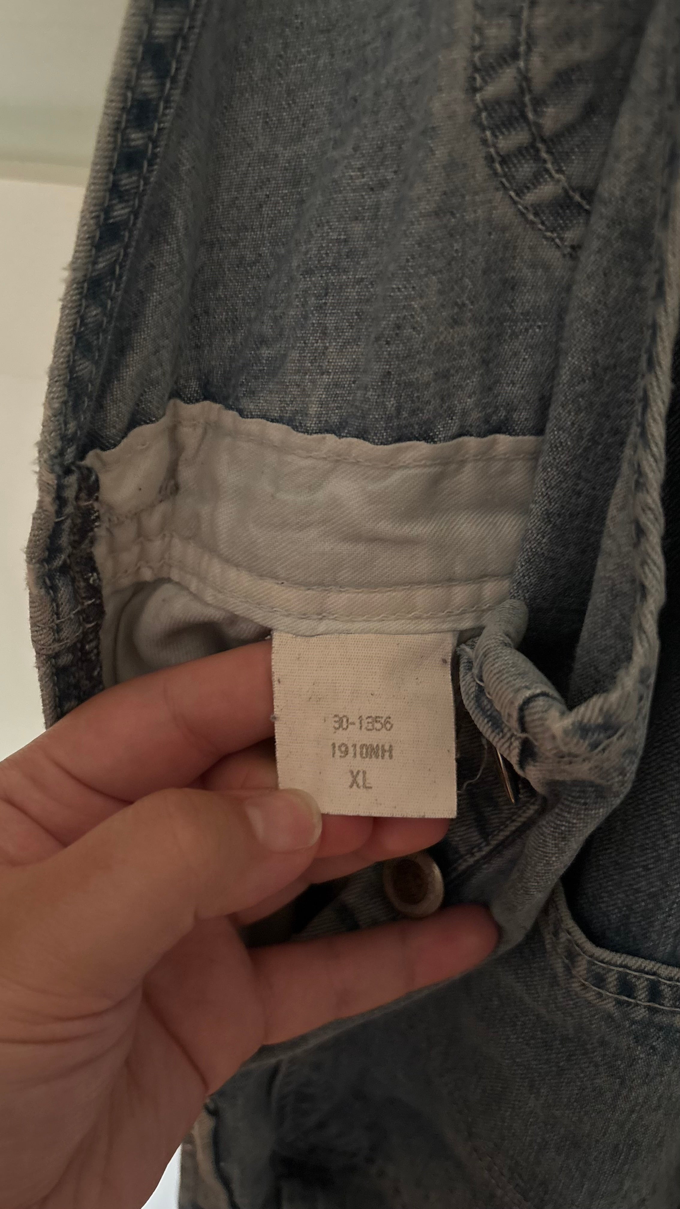 1990s Light Wash Ikeda Overalls | size 36"