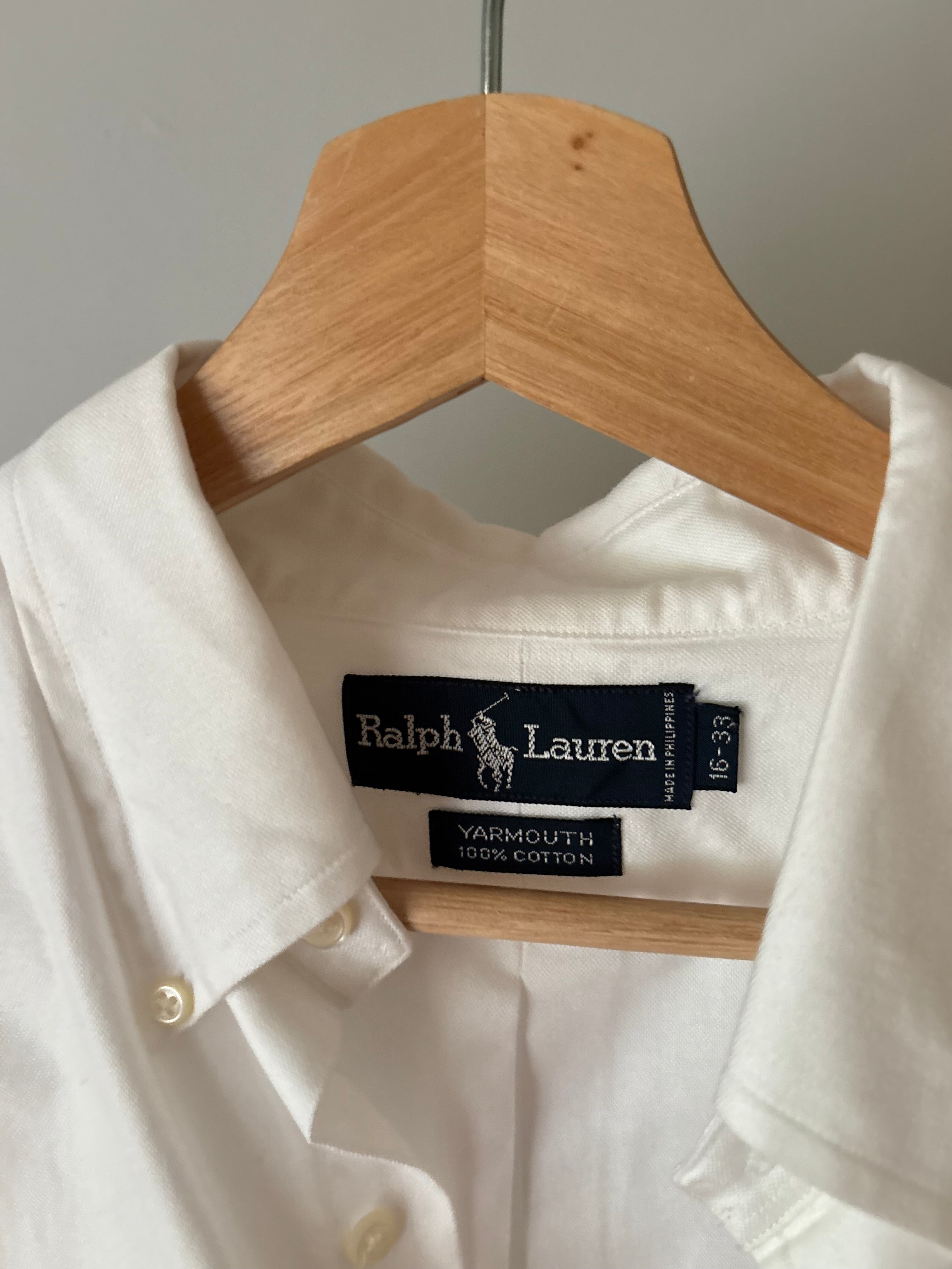 1990s White Ralph Lauren Polo Button Up (NWT)