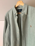 1990s Green Ralph Lauren Button Up