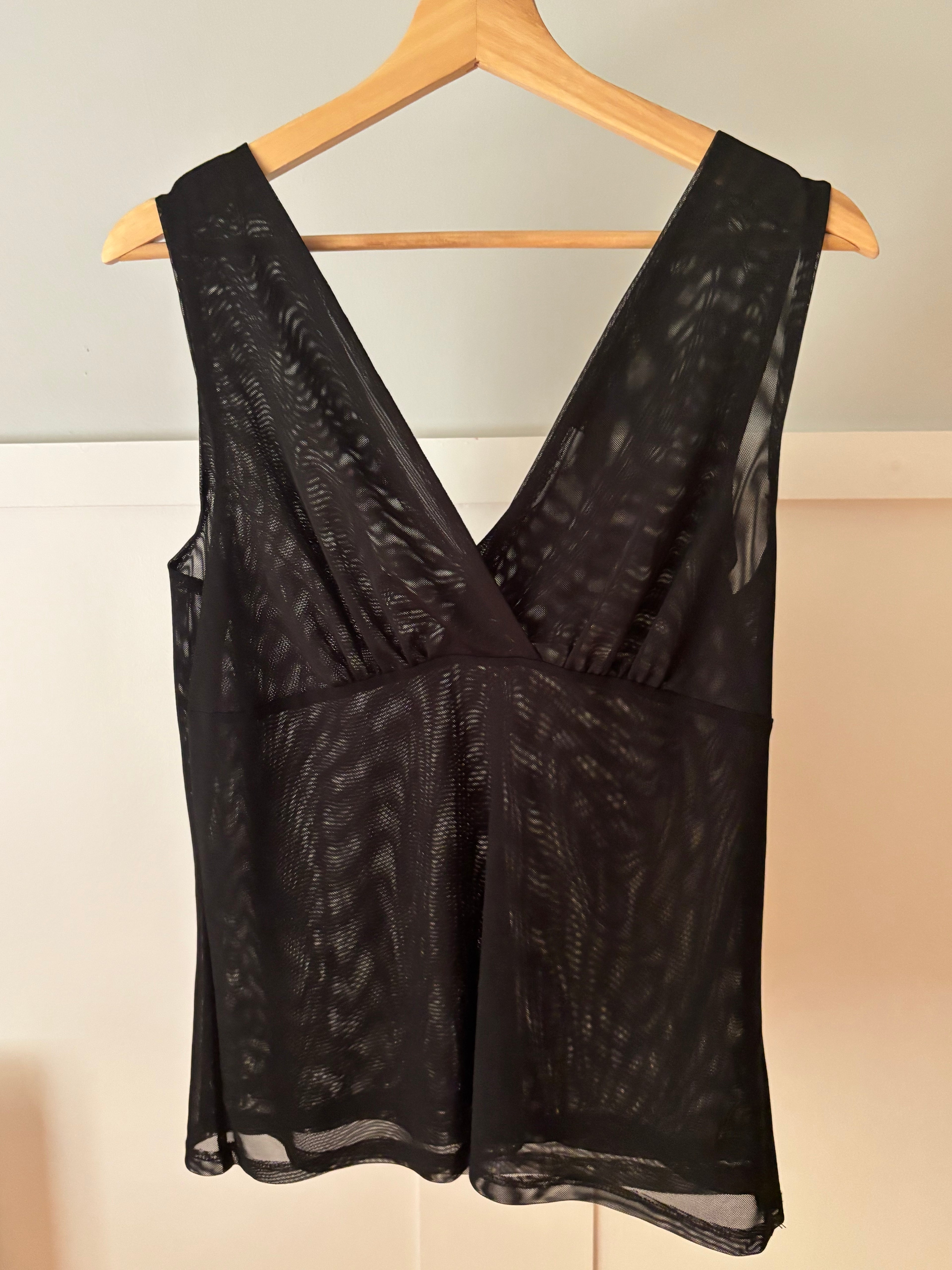 Y2K Double Layer Mesh Top