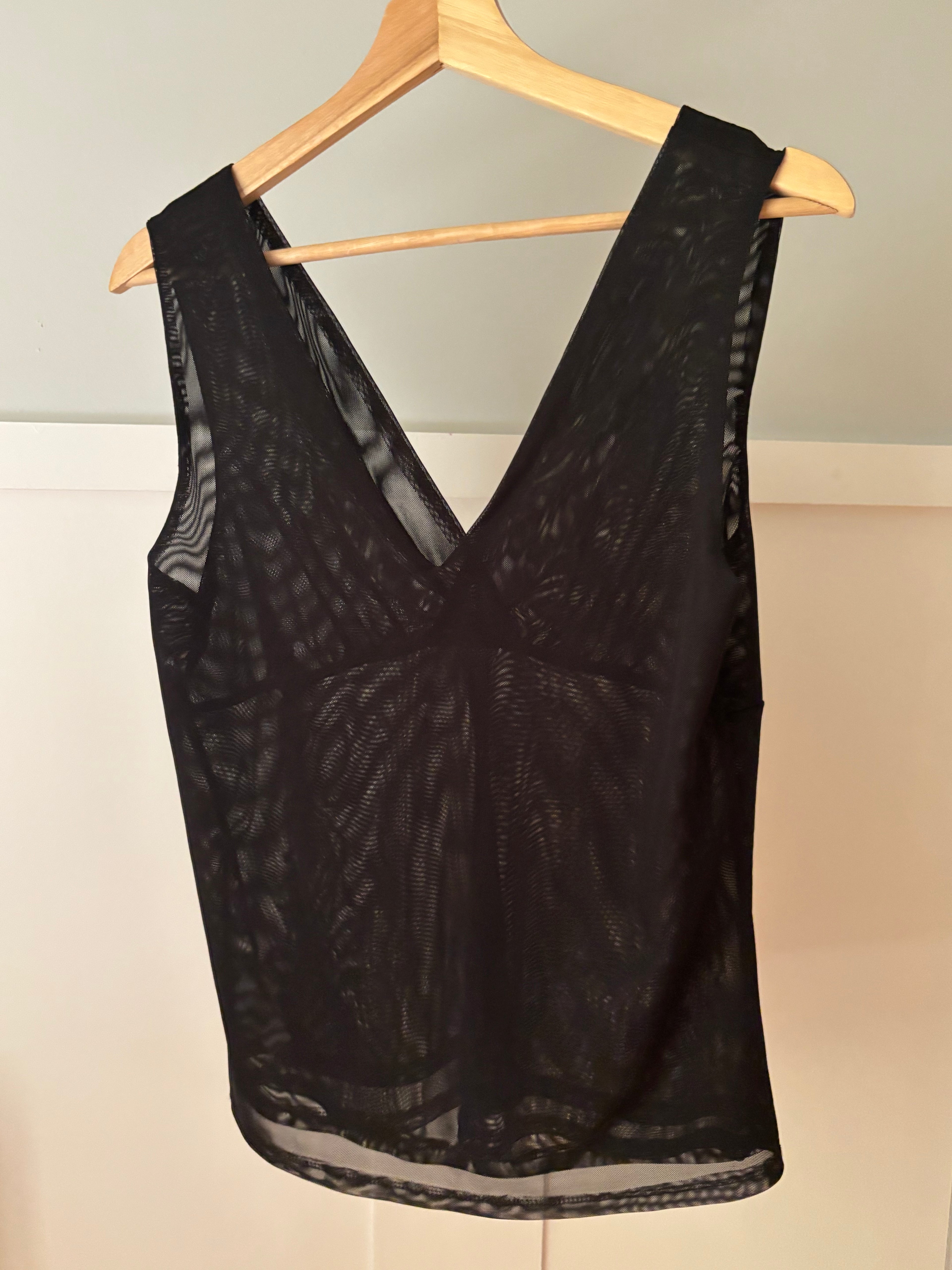 Y2K Double Layer Mesh Top