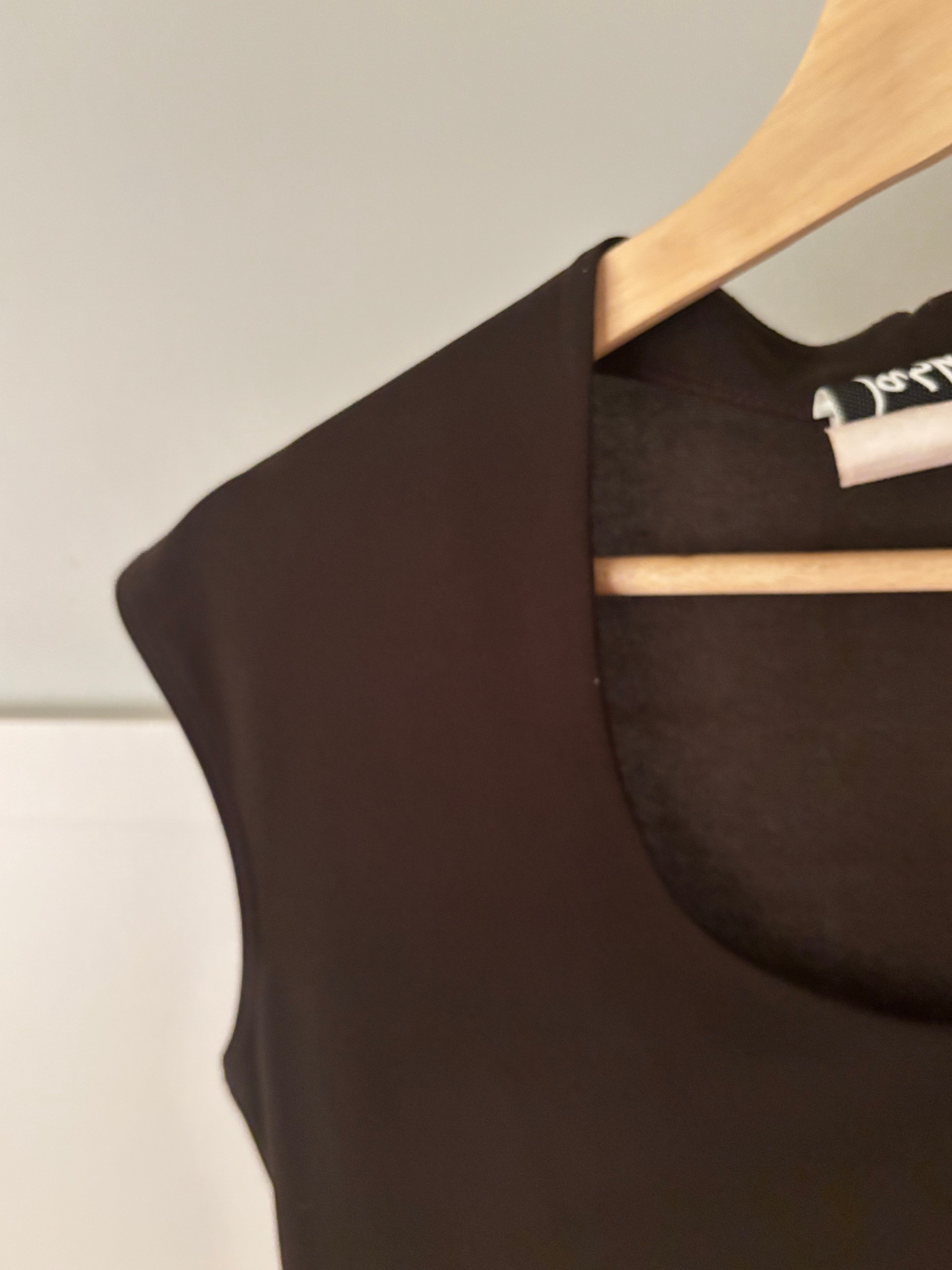 1990s Brown Scoop Neck Top
