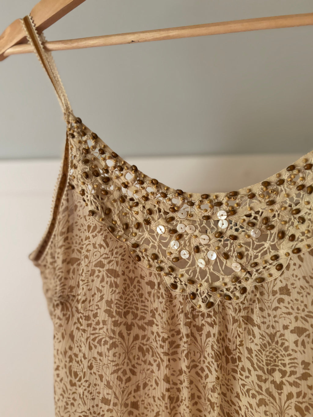 Y2K Silk Beaded Camisole