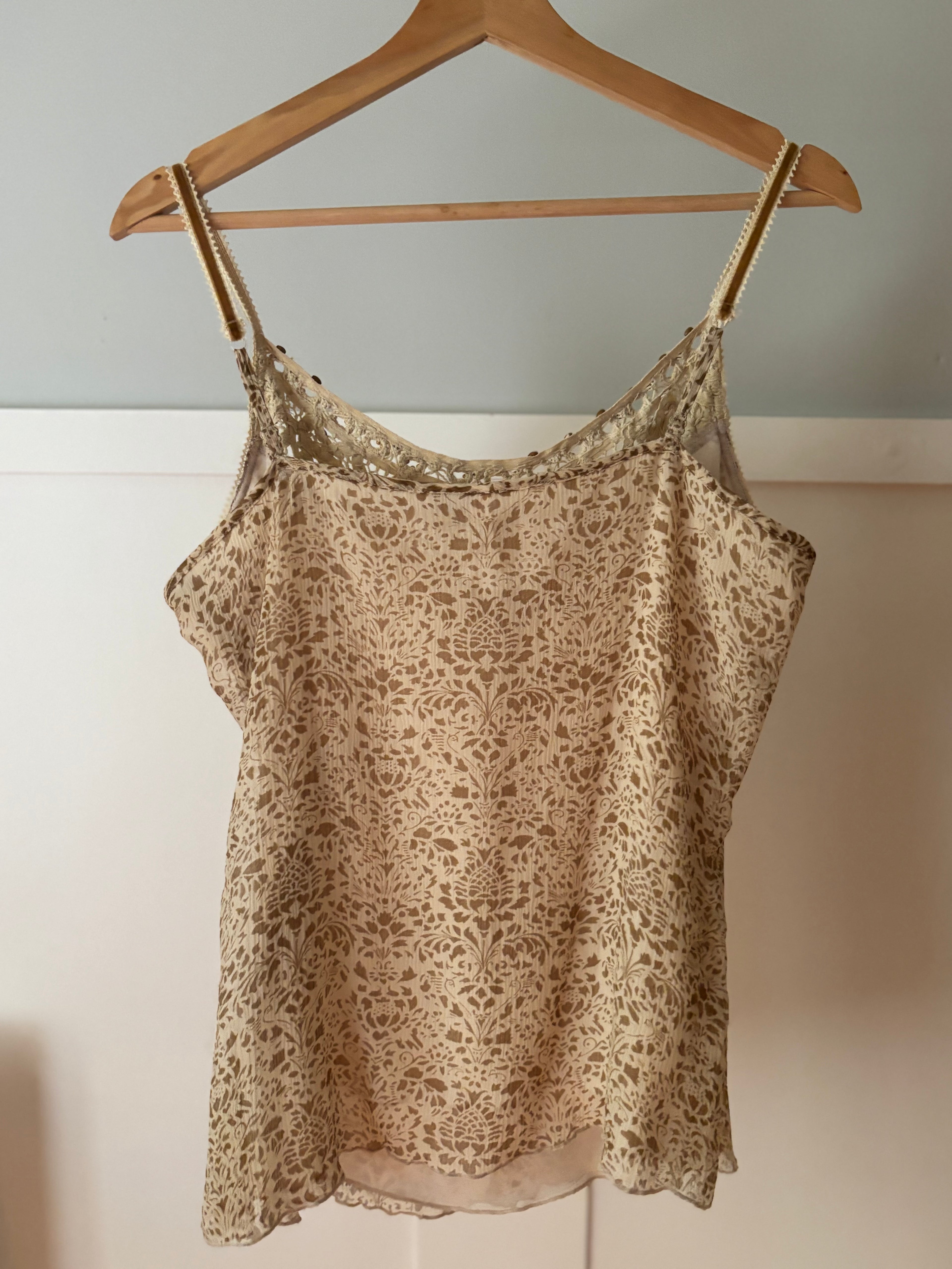 Y2K Silk Beaded Camisole