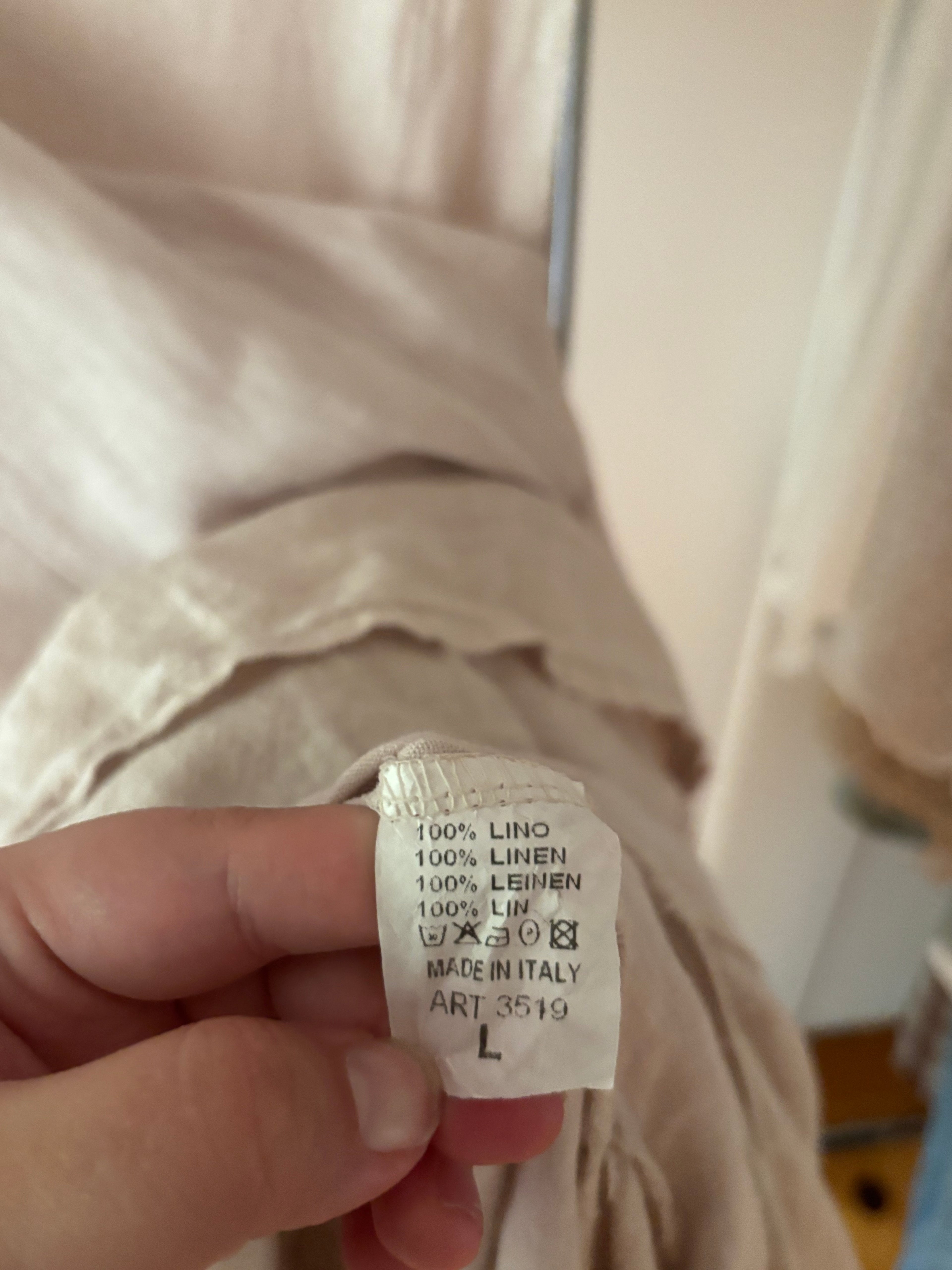 Y2K Beautiful Linen Dress with Asymmetrical Hem