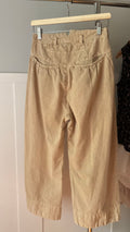 Free People Cotton & Linen High Rise Capris | size 27"