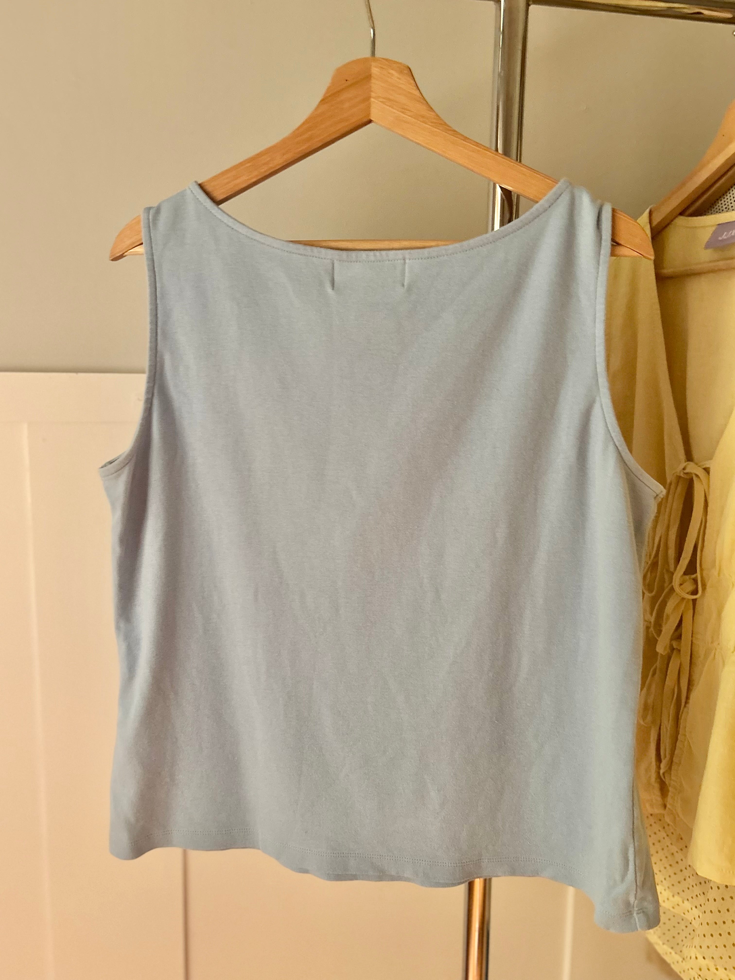 Y2K Bedazzled Boat Neck Tank Top
