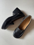 1990s sz 10 Chunky Loafers with Heel