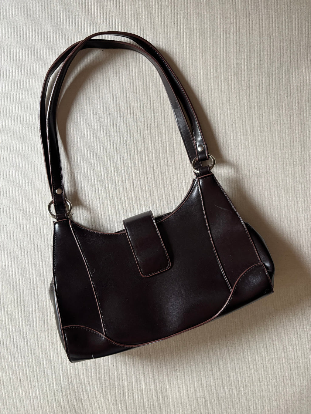 1990s Brown Shoulder Bag
