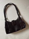 1990s Brown Shoulder Bag