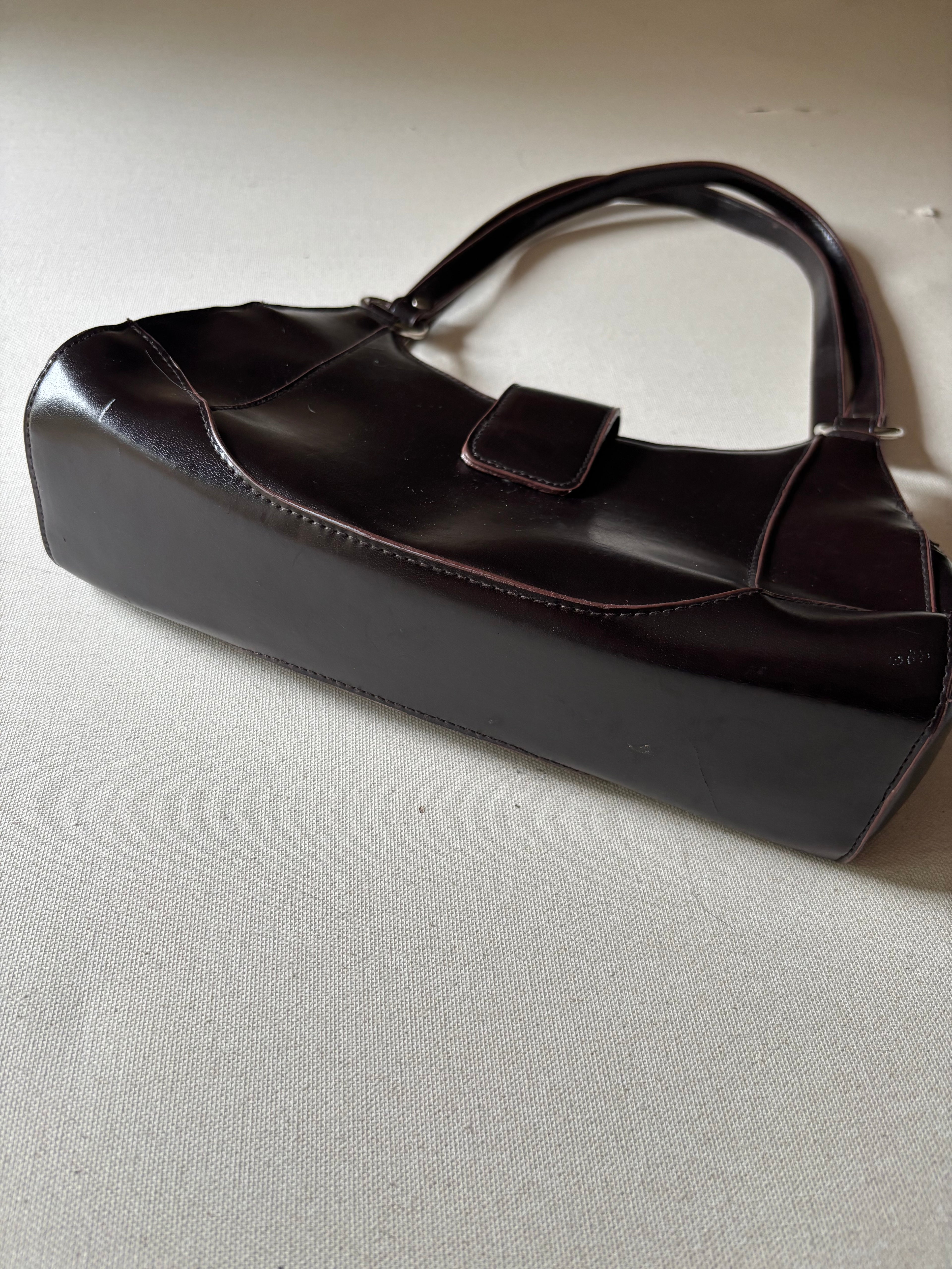 1990s Brown Shoulder Bag