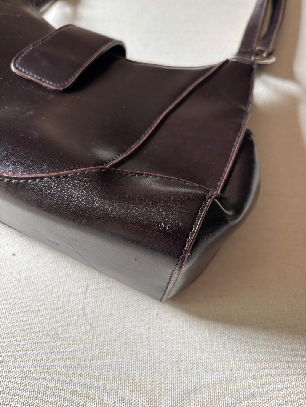 1990s Brown Shoulder Bag