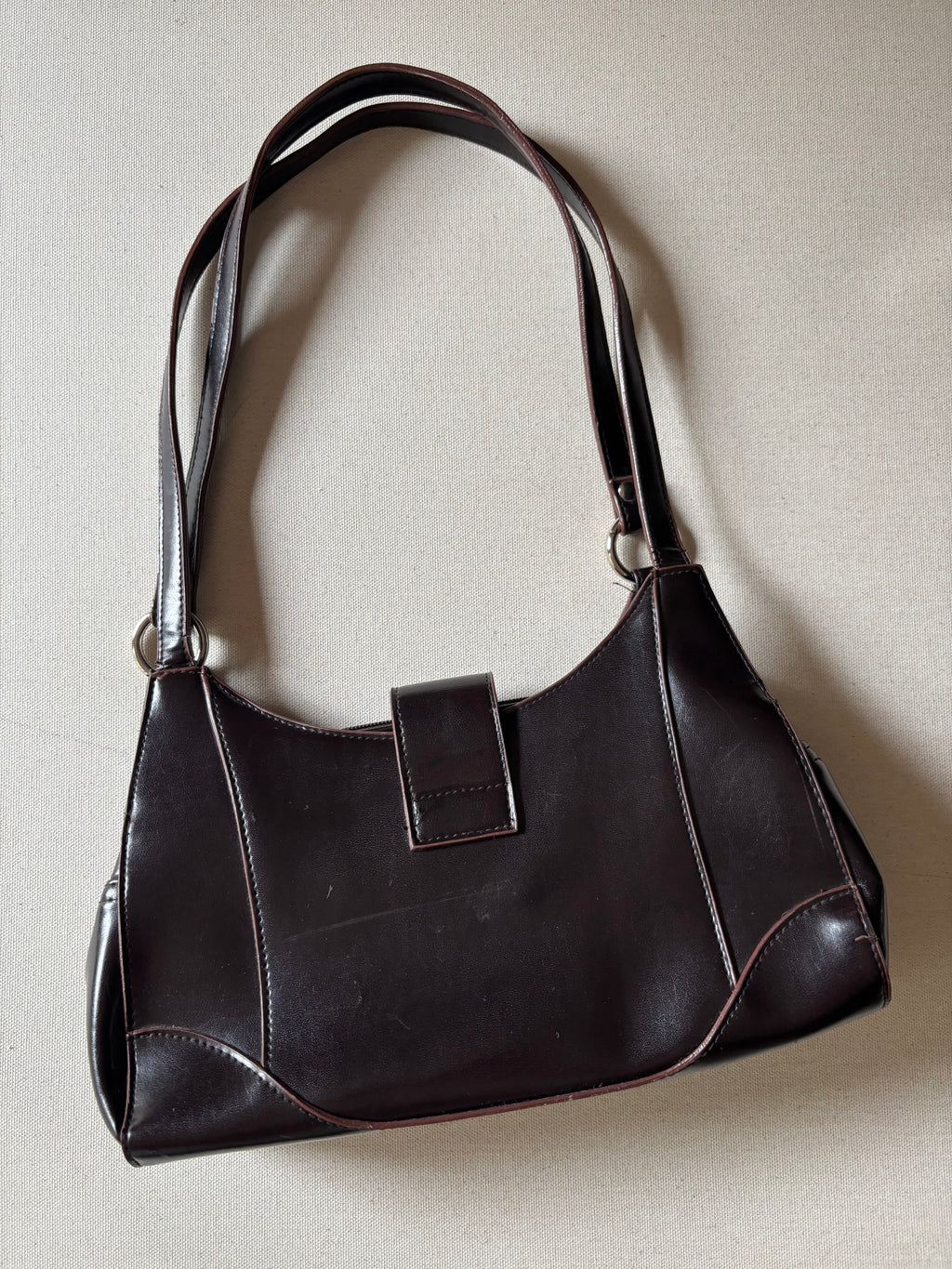 1990s Brown Shoulder Bag