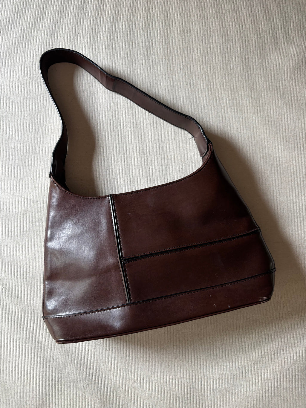 1990s Brown Shoulder Bag