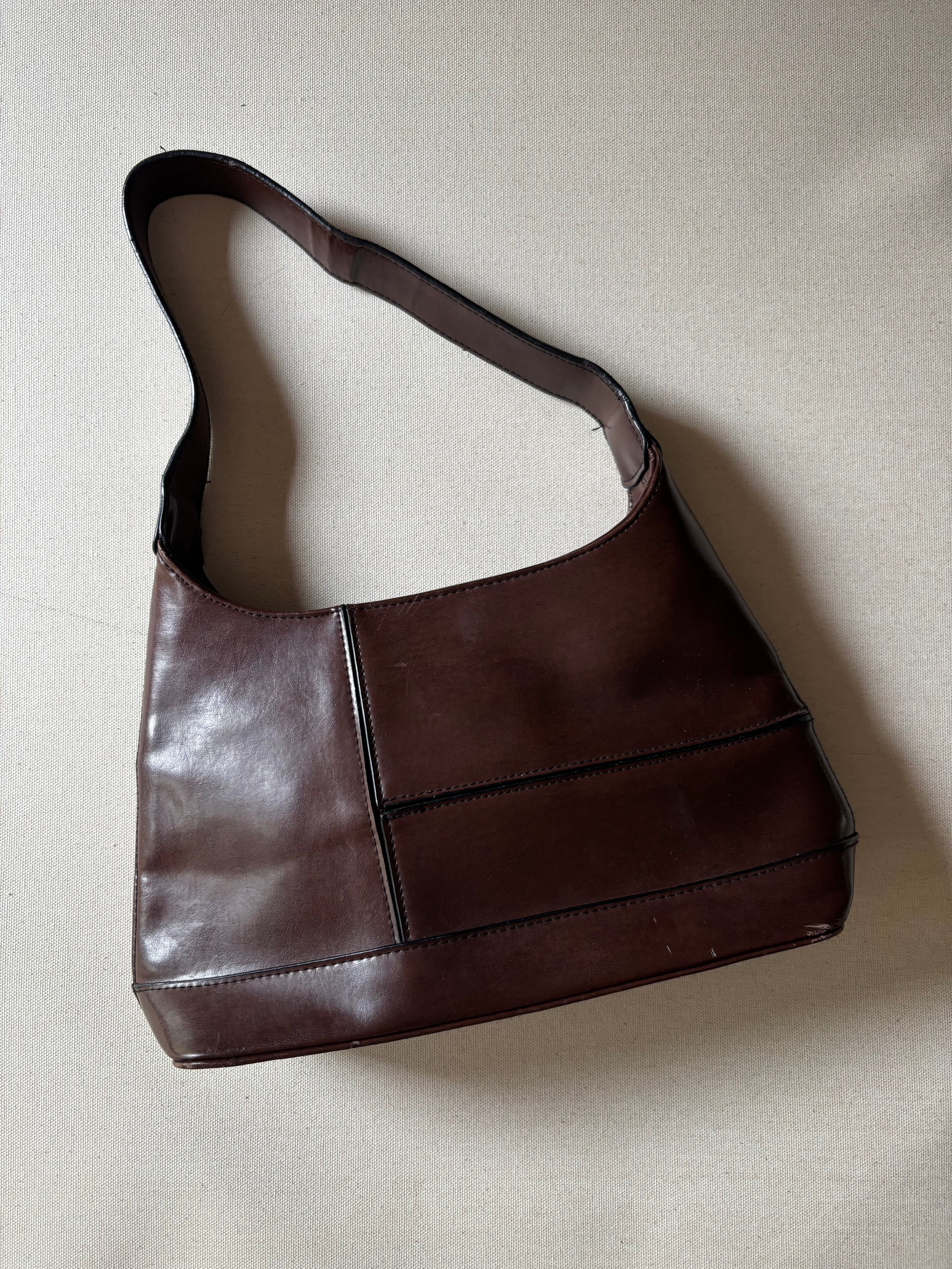 1990s Brown Shoulder Bag