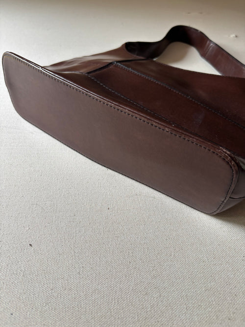 1990s Brown Shoulder Bag