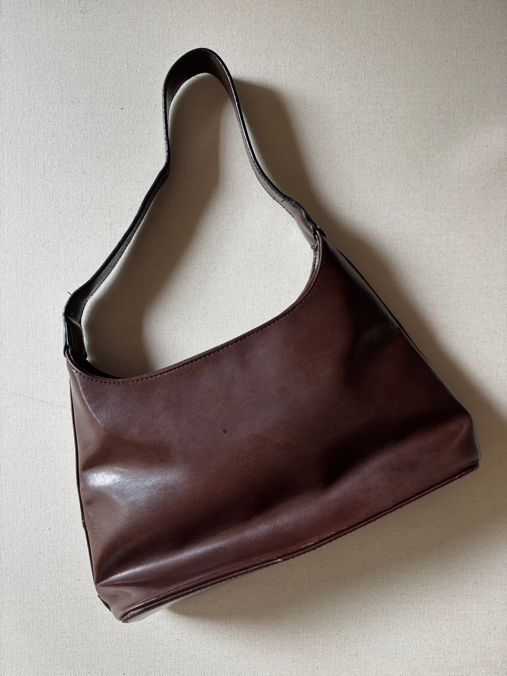 1990s Brown Shoulder Bag