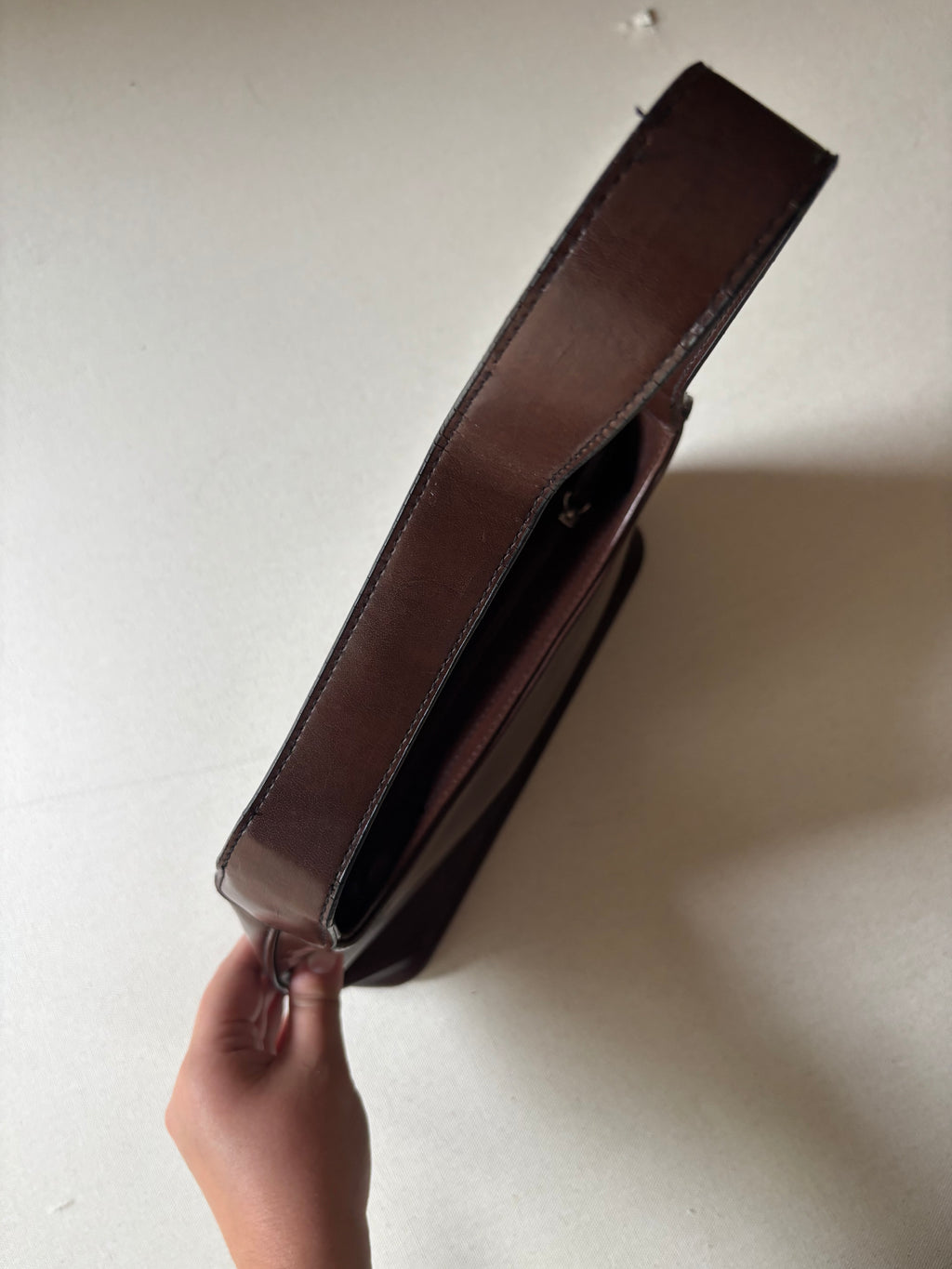 1990s Brown Shoulder Bag
