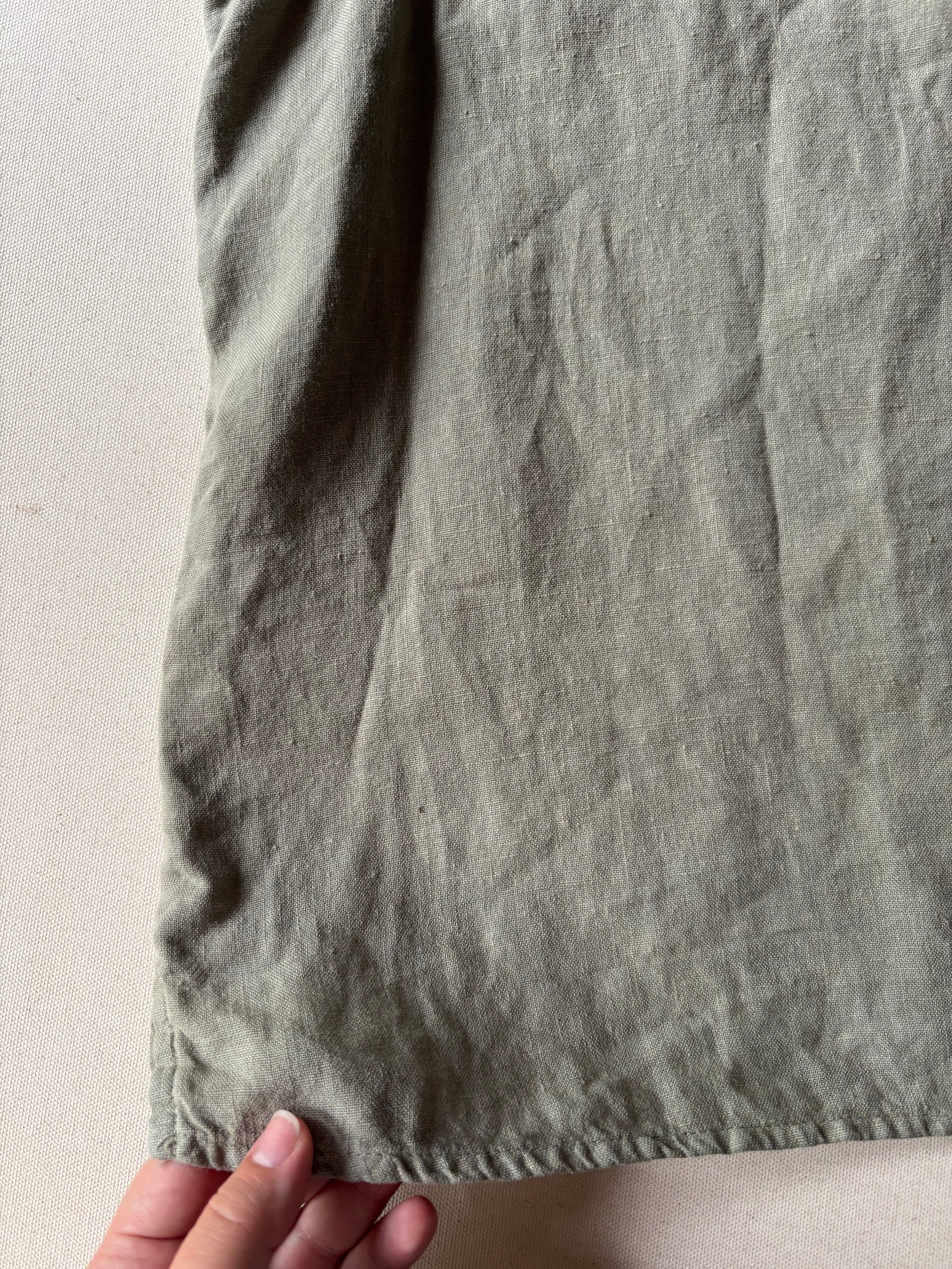 1990s Sage Linen Tank Top