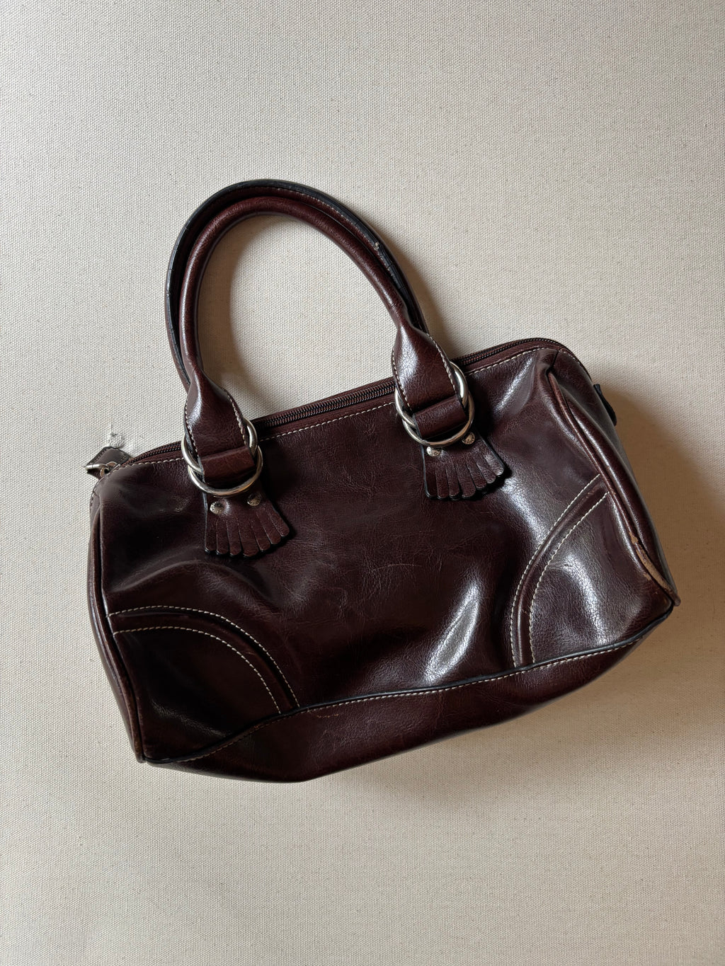 Y2K Brown Leather Tommy Bag