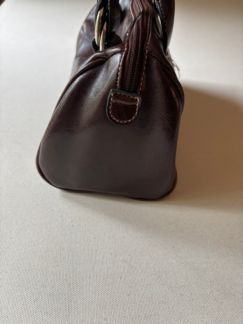 Y2K Brown Leather Tommy Bag