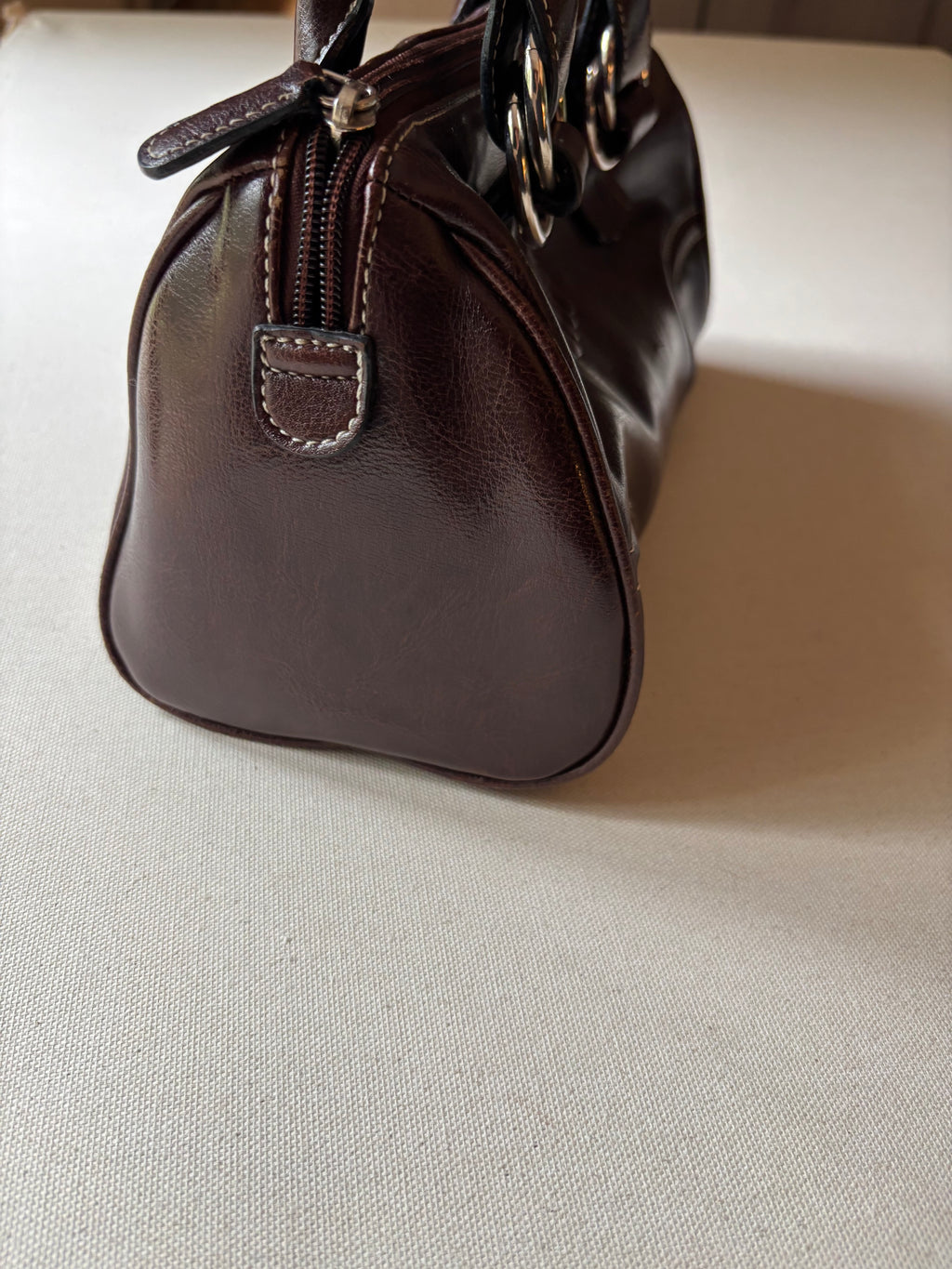 Y2K Brown Leather Tommy Bag