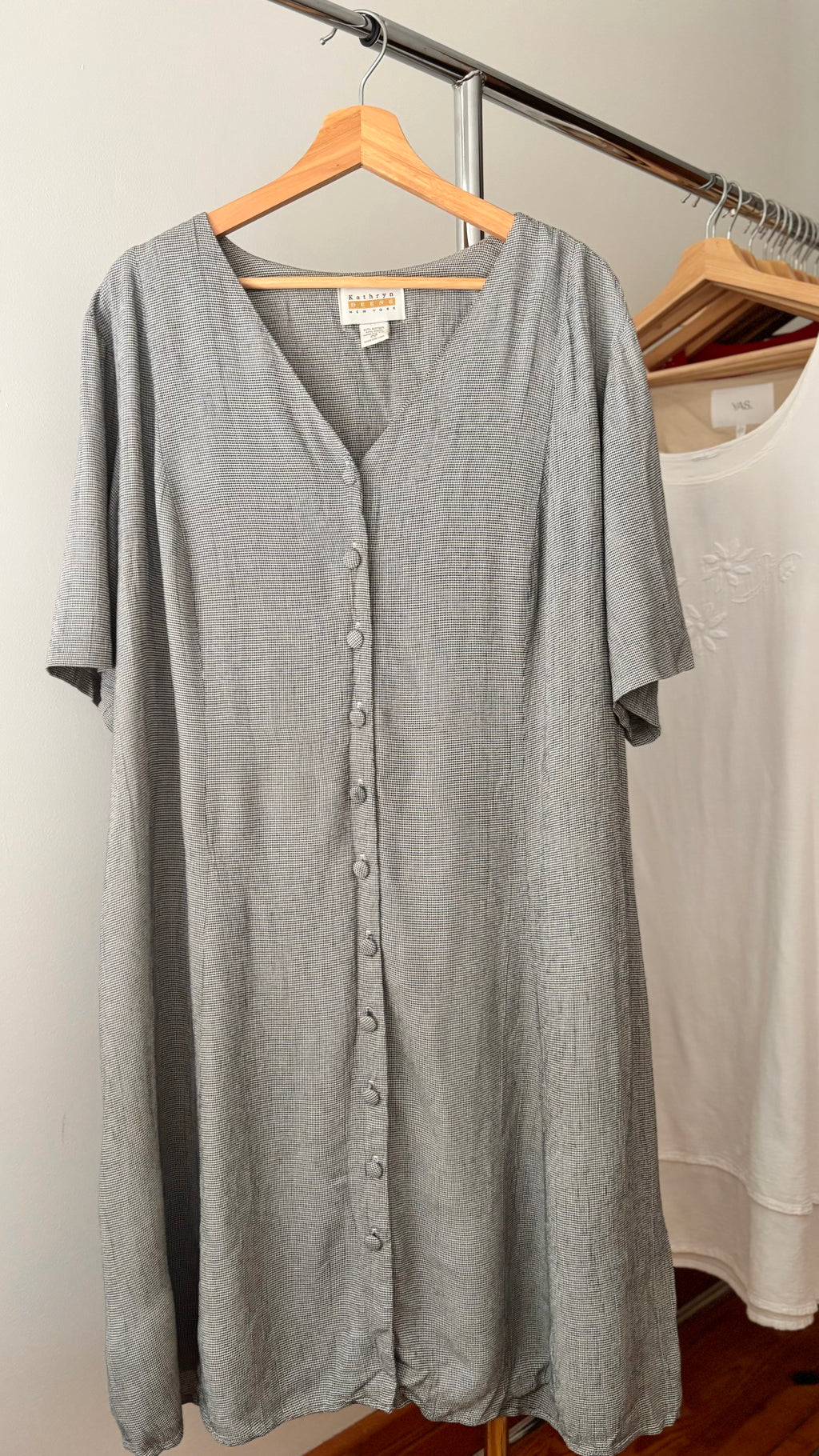 1990s Flowy Corset Back Midi Dress