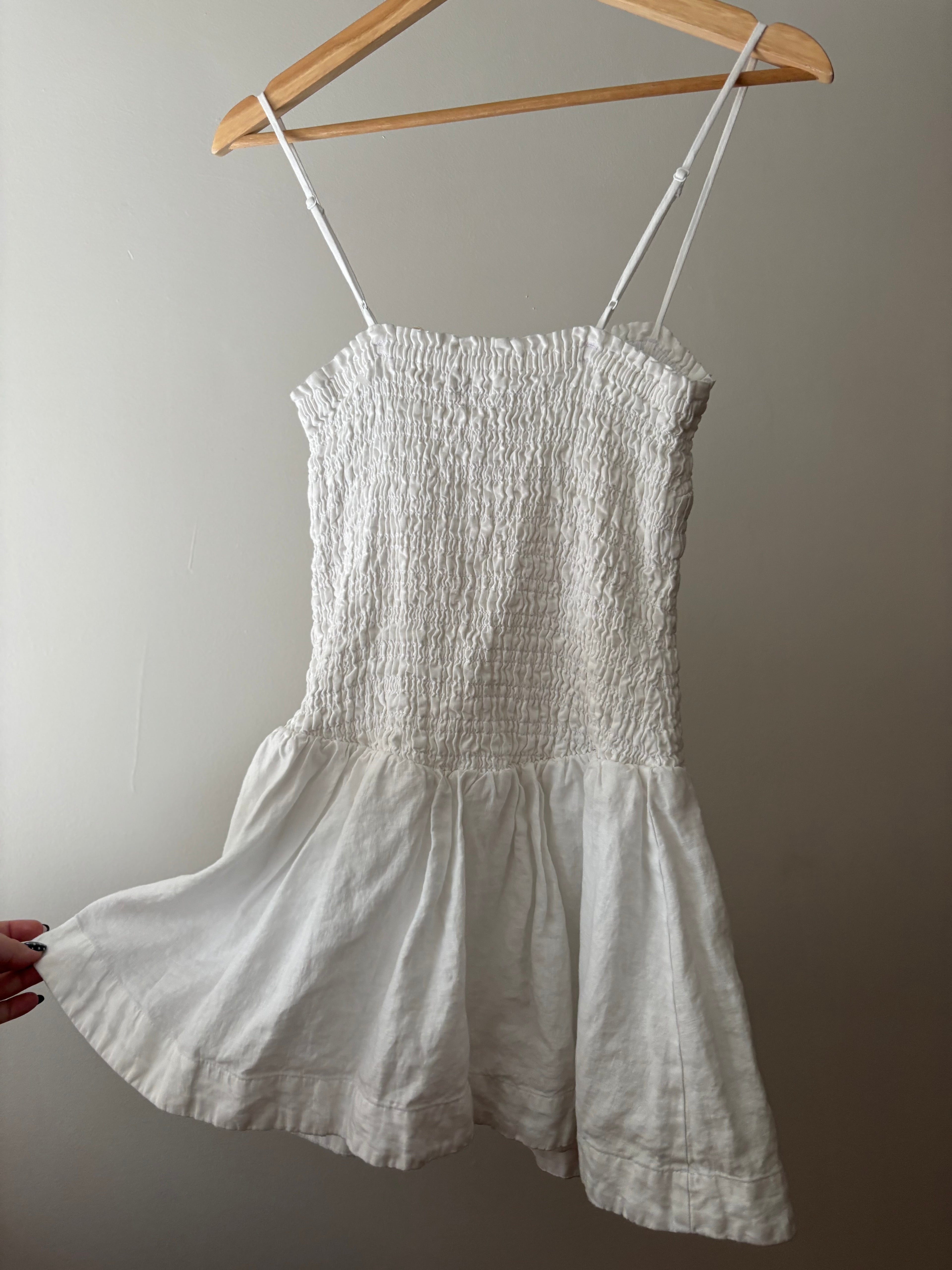 Wilfred White Linen Mini Dress (NWT)
