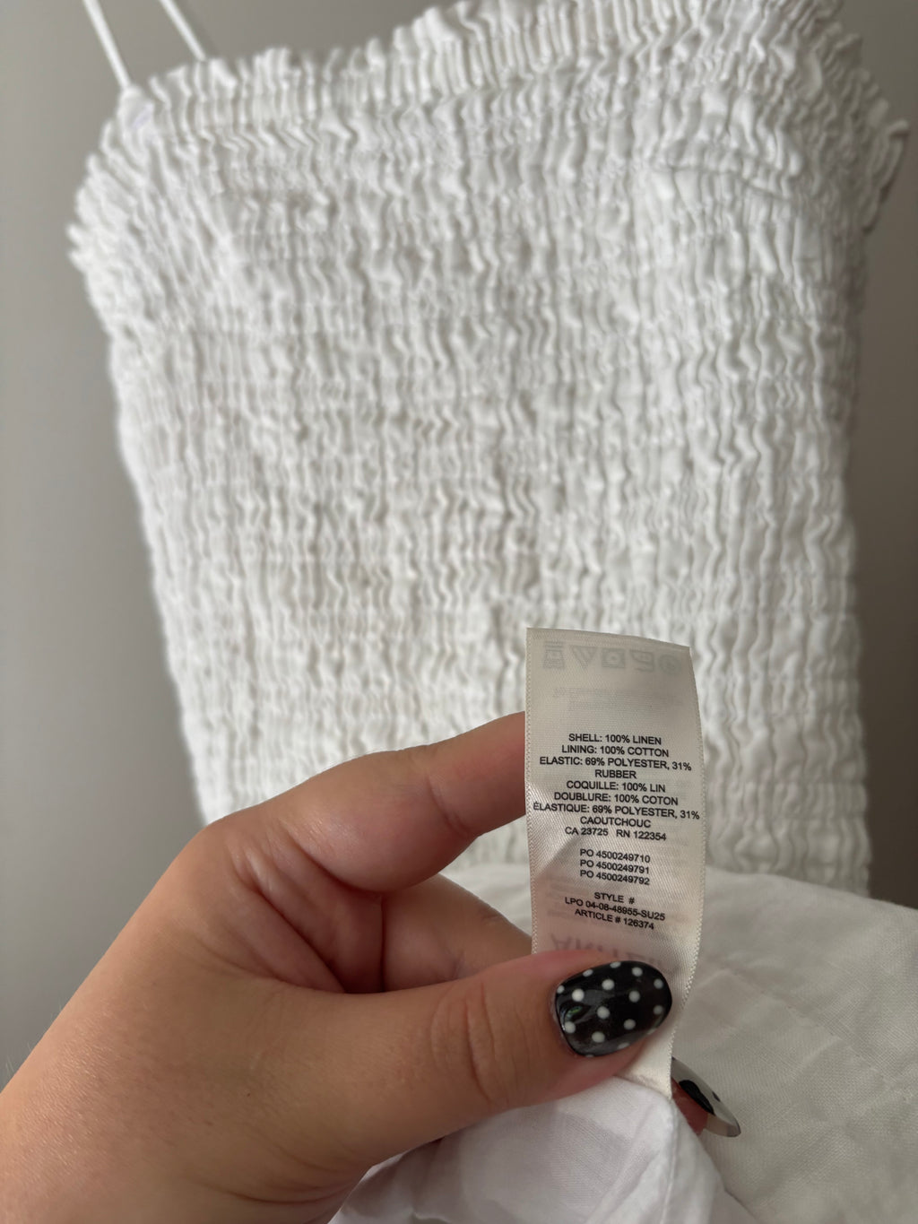 Wilfred White Linen Mini Dress (NWT)
