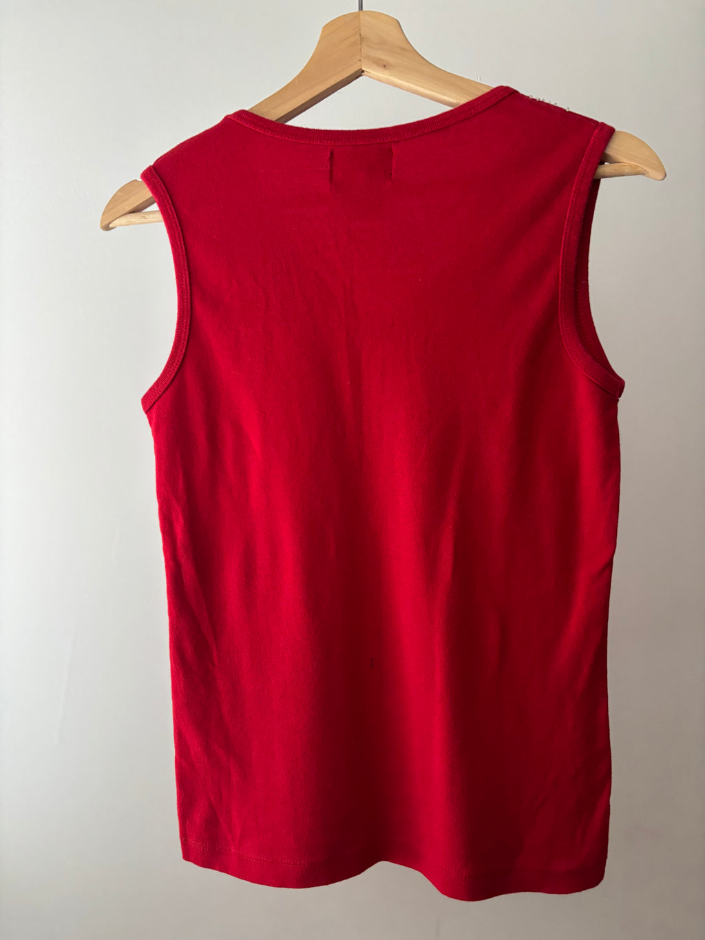 Y2K Beaded Red Tank Top