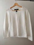 Y2K Soft Cotton Crochet Long Sleeve Top (NWT)