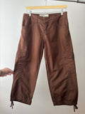 Y2K Low Rise Brown Capris | size 29"