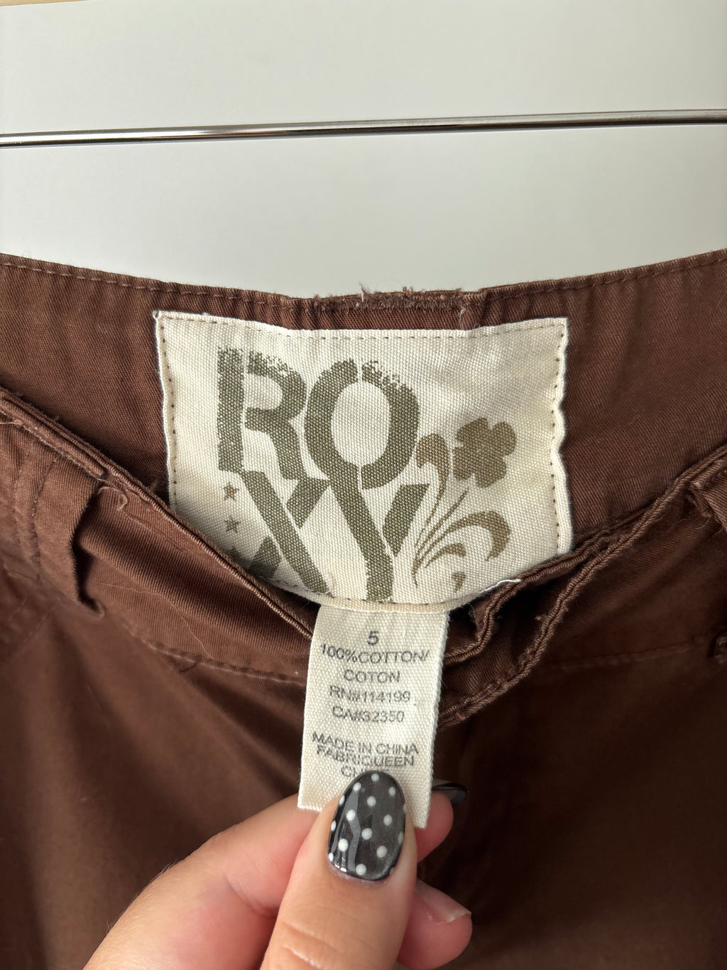 Y2K Low Rise Brown Capris | size 29"