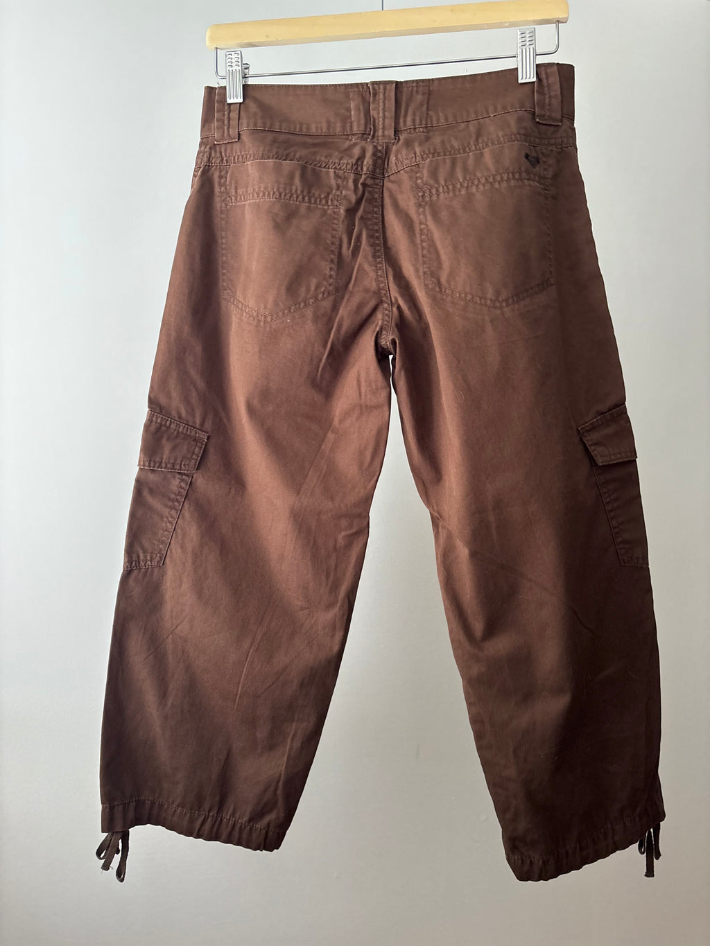 Y2K Low Rise Brown Capris | size 29"