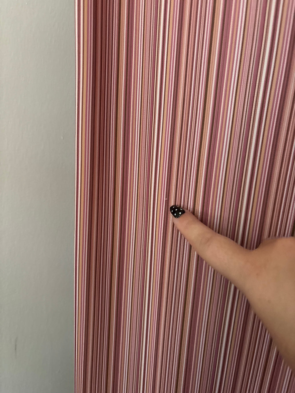 1990s Pink Striped Midi Dress with Ruffles
