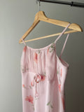 1990s Pink Floral Dress