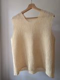 1990s Yellow Crinkle Top