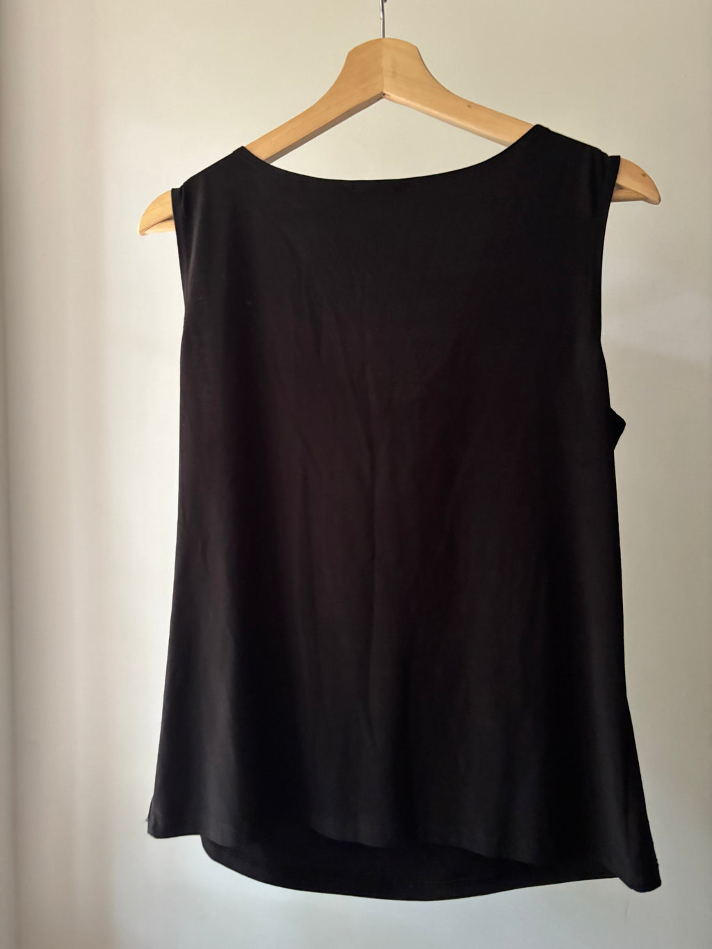 1990s Black Cowl Neck Top
