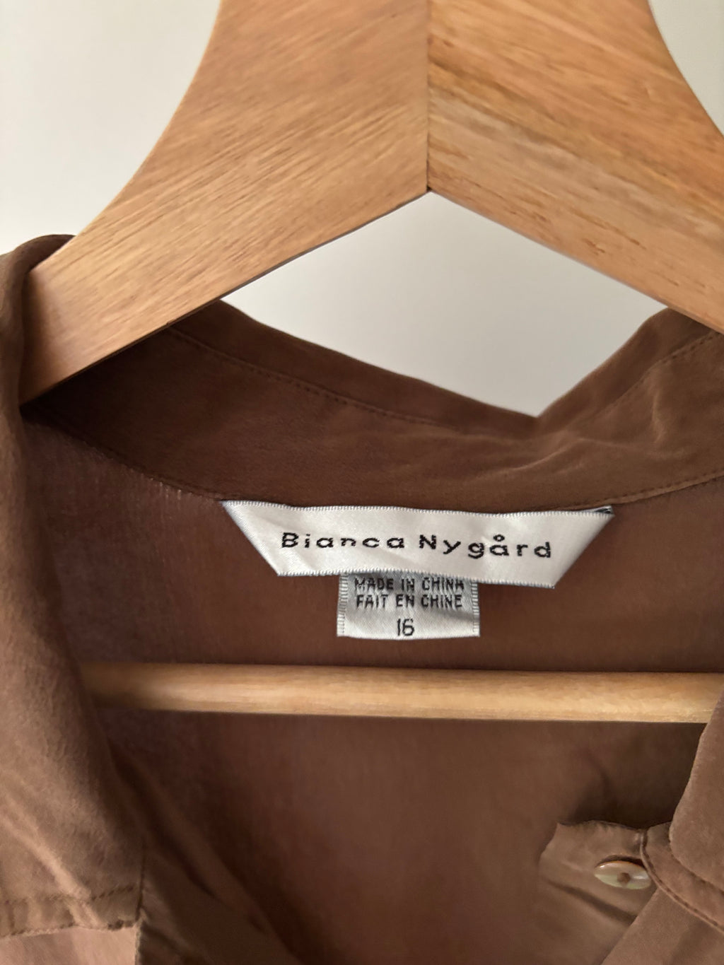 1990s Brown Silk Sleeveless Blouse