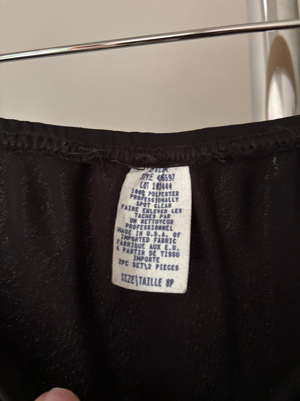 1990s Black Asymmetrical Skirt | size 25-32"