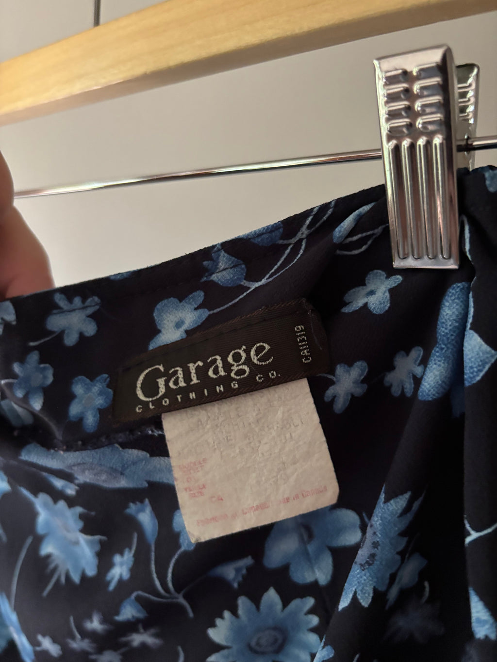 1990s Floral Mini Skirt | size 26"