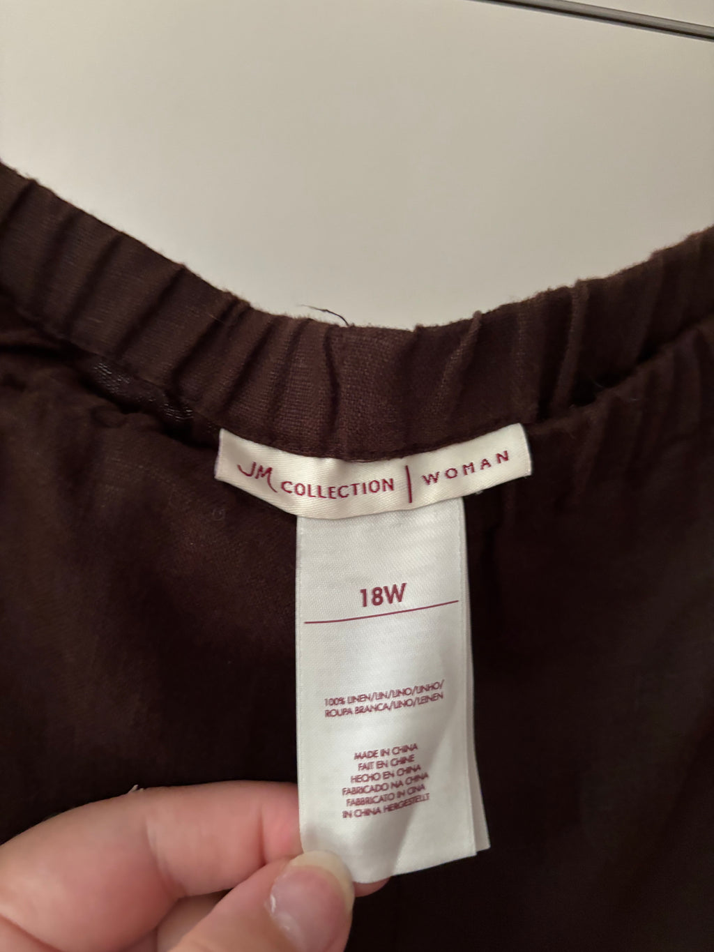 Y2K Brown Linen Capris | size XL