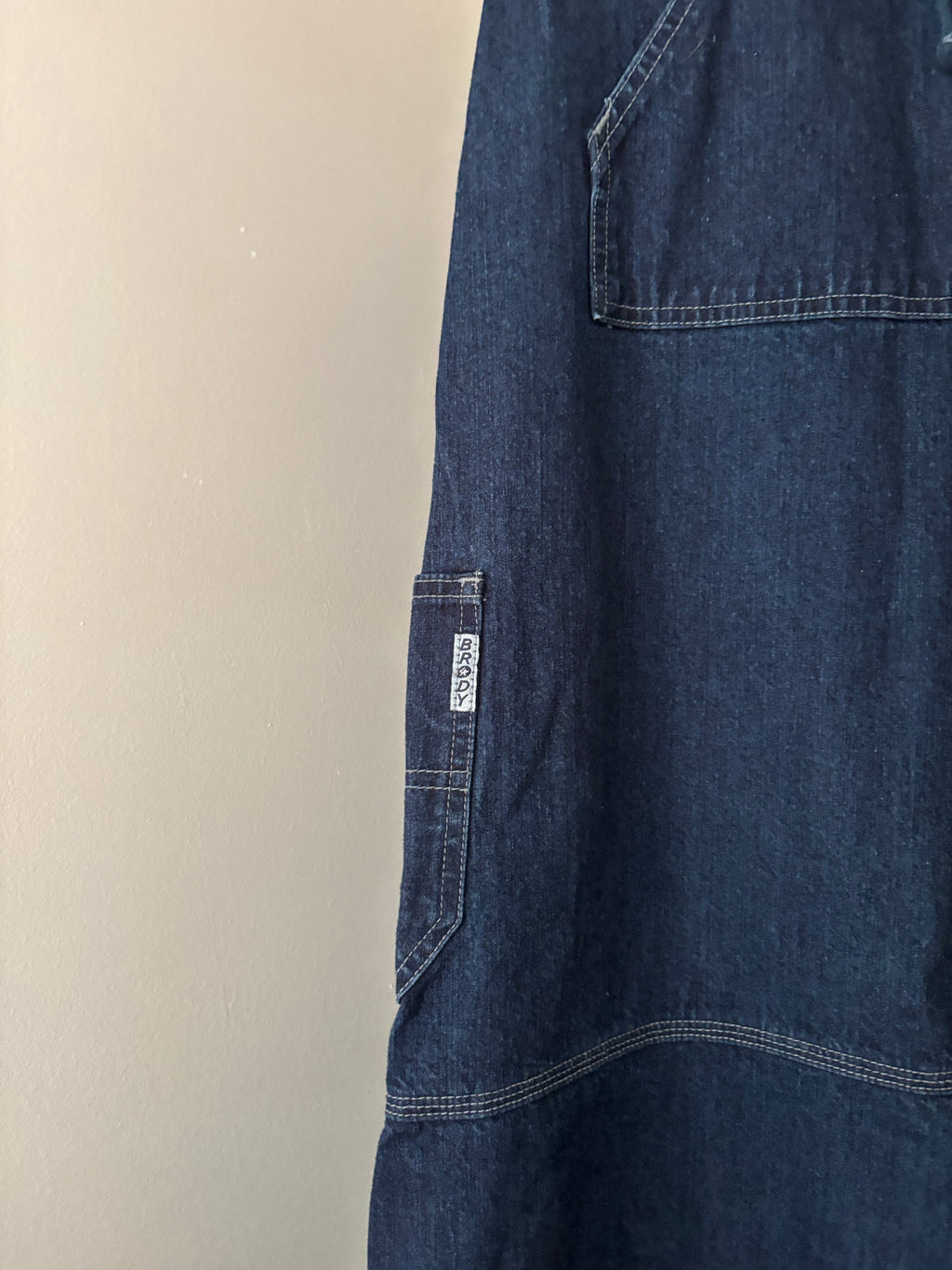 Y2K Denim Maxi Skirt with Tie & Pockets | size 24"